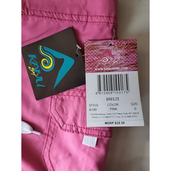 kanu surf women board shorts. Size 0. Pink. NWT. Lightweight, Breathable, Sun - Picture 2 of 14